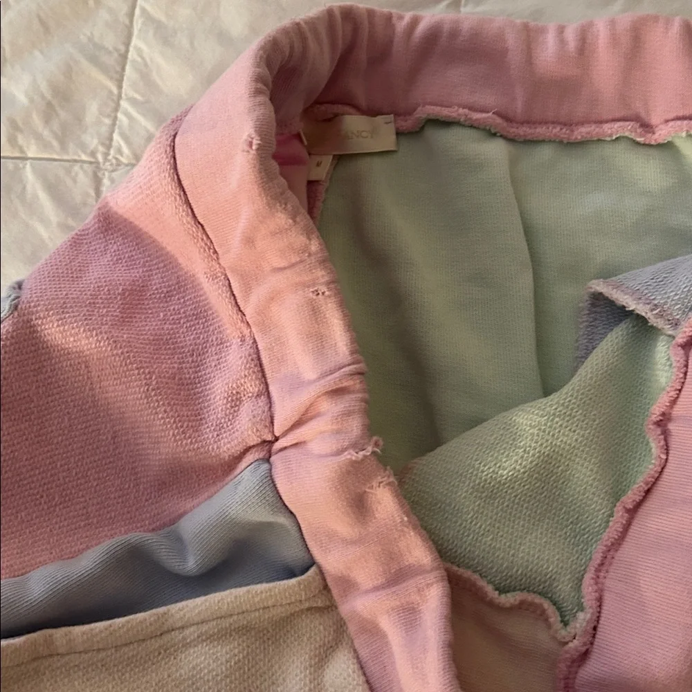 LoveShackFancy Patchwork Joggers - Picture 3 of 7